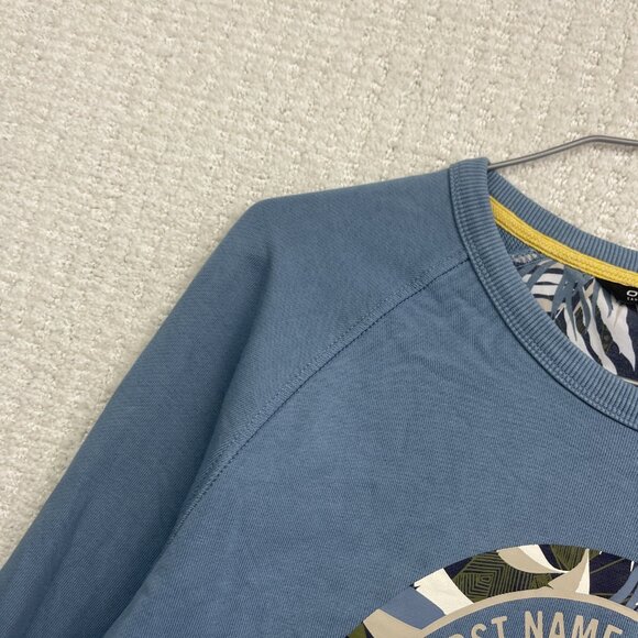 Y2K ONeill Sweatshirt Men M Blue Pullover Crewneck Beach Surf Grunge Skater - Picture 6 of 13